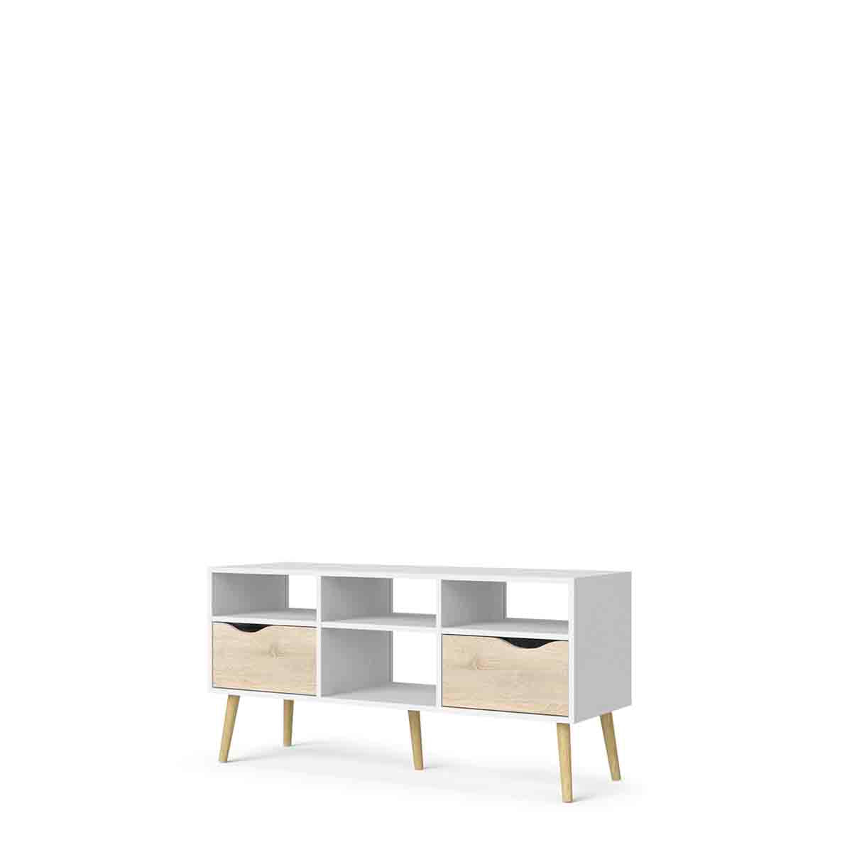 Mueble para tv Nordik - Color Madera y Blanco - Tu Gow