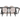 Comedor Vikko con 6 sillas Ebba - Negro y Beige - Tugow