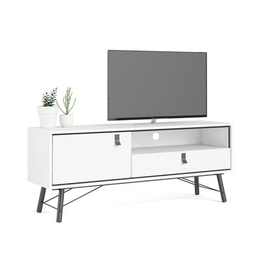 Mueble para tv Argos - Blanco y Negro - Tugow