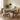 Comedor Hokiba Con 4 Eira - Negro y Beige