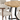 Comedor Duna Con 6 Sillas Terra - Natural y Beige