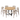 Comedor Duna Con 6 Sillas Terra - Natural y Beige