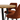 Comedor Duna Con 6 Sillas Juniper - Natural y Shedron