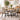 Comedor Bokira con 6 Sillas - Beige