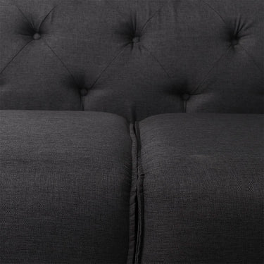 Sofá de 2 plazas Dorcester gris obscuro - Tugow