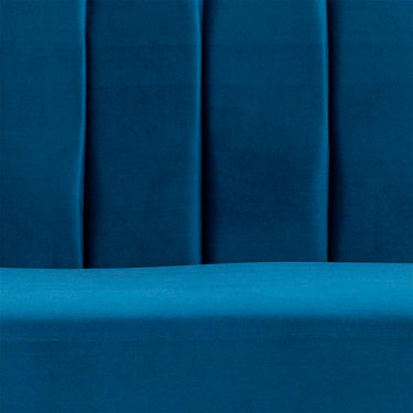 Sofá de 2 plazas terciopelo Enzo - Azul - Tugow