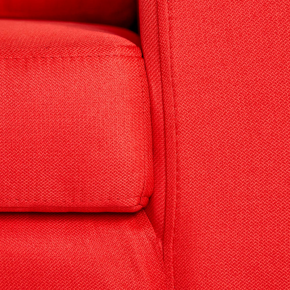 Sillón Etna - Rojo con patas negras