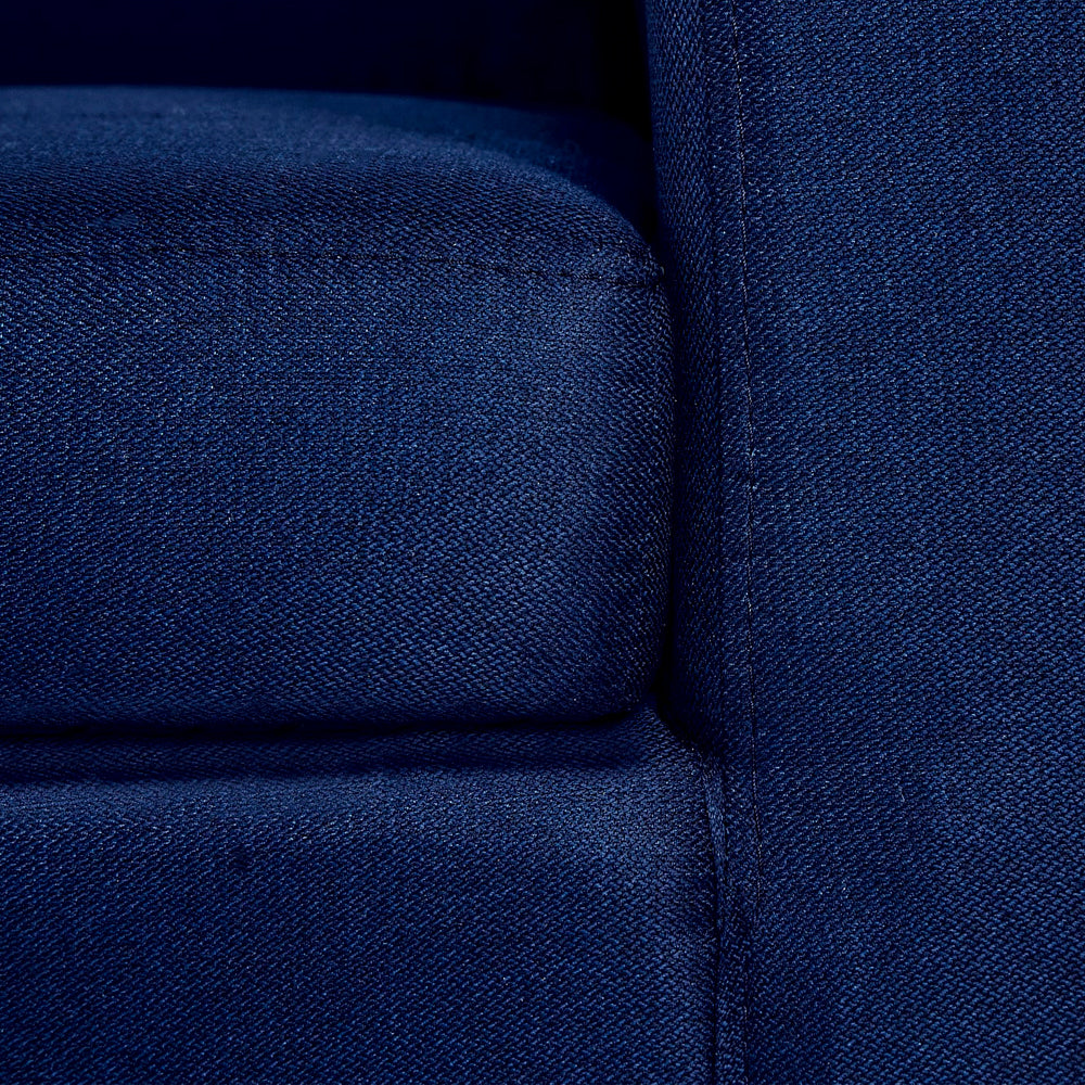 Sofá de 2 plazas Etna - Azul Noche con patas negras - Tugow
