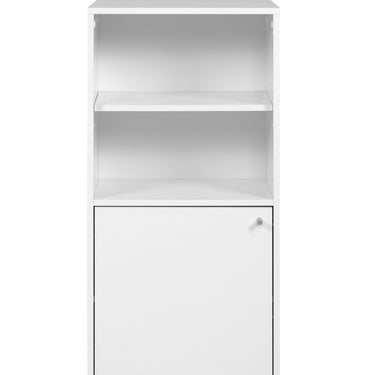 Aparador modular de repisa y puerta Flex - Blanco - Tugow