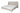 Cama King Size Hamley - Tela Chenille Color Marfil - Tugow