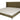 Cama King Size Hamley - Tela Chenille Color Olivo - Tugow