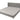 Cama King Size Hamley - Tela Chenille Color Gris Oxford - Tugow