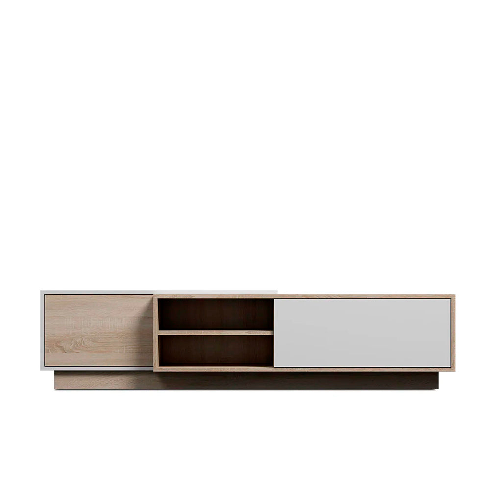 Mueble para tv Holi - Color Madera y Blanco