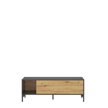 Mueble de TV Lak- Color madera y Gris - Tugow