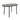 Mesa de Comedor Zenko para 4 Personas - Color Gris - Tugow