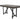 Mesa de Comedor para 6 Personas Eira - Color Negro y Nogal - Tugow