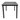 Mesa de Comedor Hokiba para 6 Personas - Color Negro - Tugow