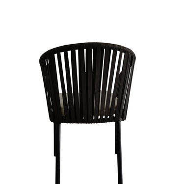 Set de 4 sillas de exterior Mindelo - Negro - Tugow
