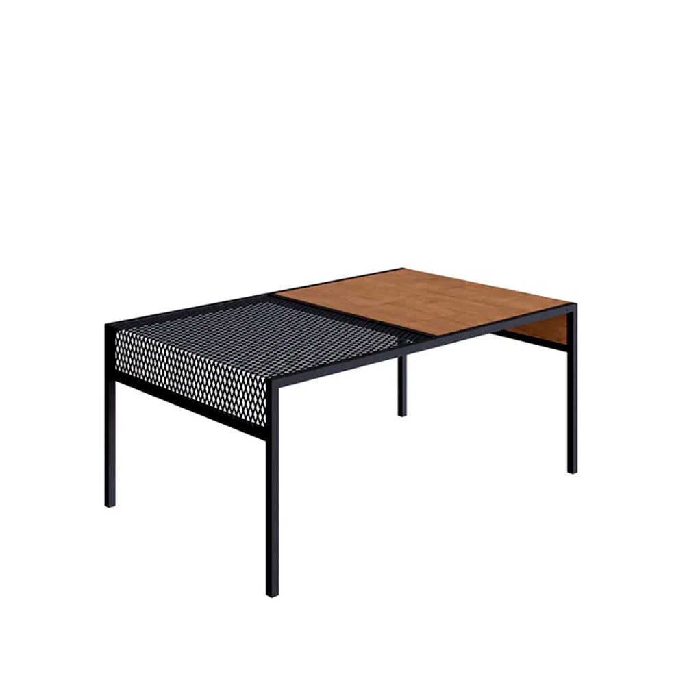 Mesa de centro Anurak - Negro y Color Madera