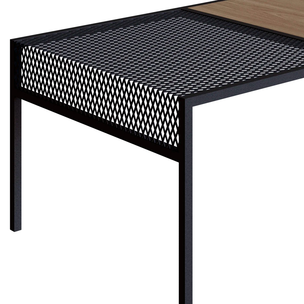 Mesa de centro Anurak - Negro y Color Madera