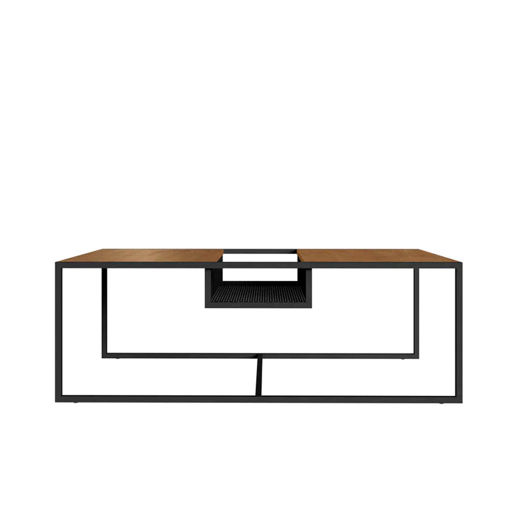 Mesa de centro Tanawat- Negro y Color Madera