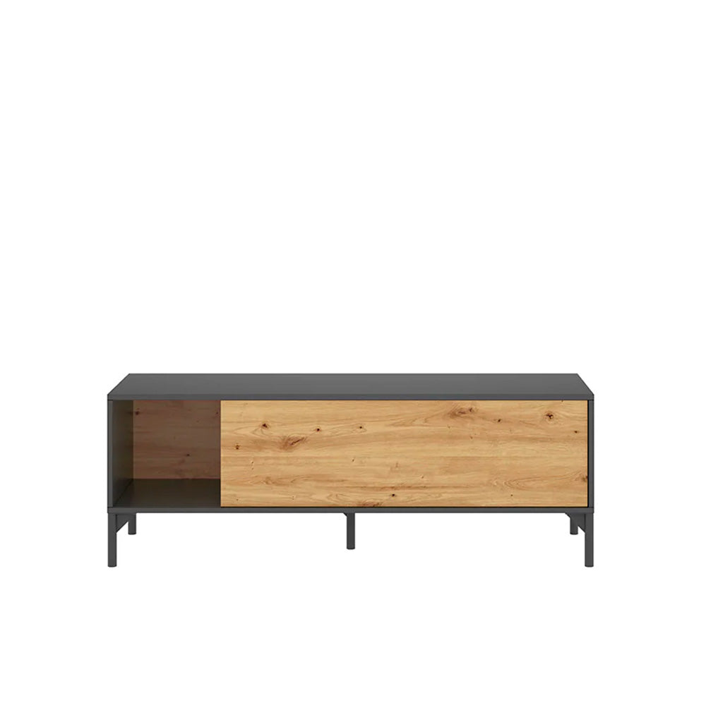 Mueble de TV Lak- Color madera y Gris