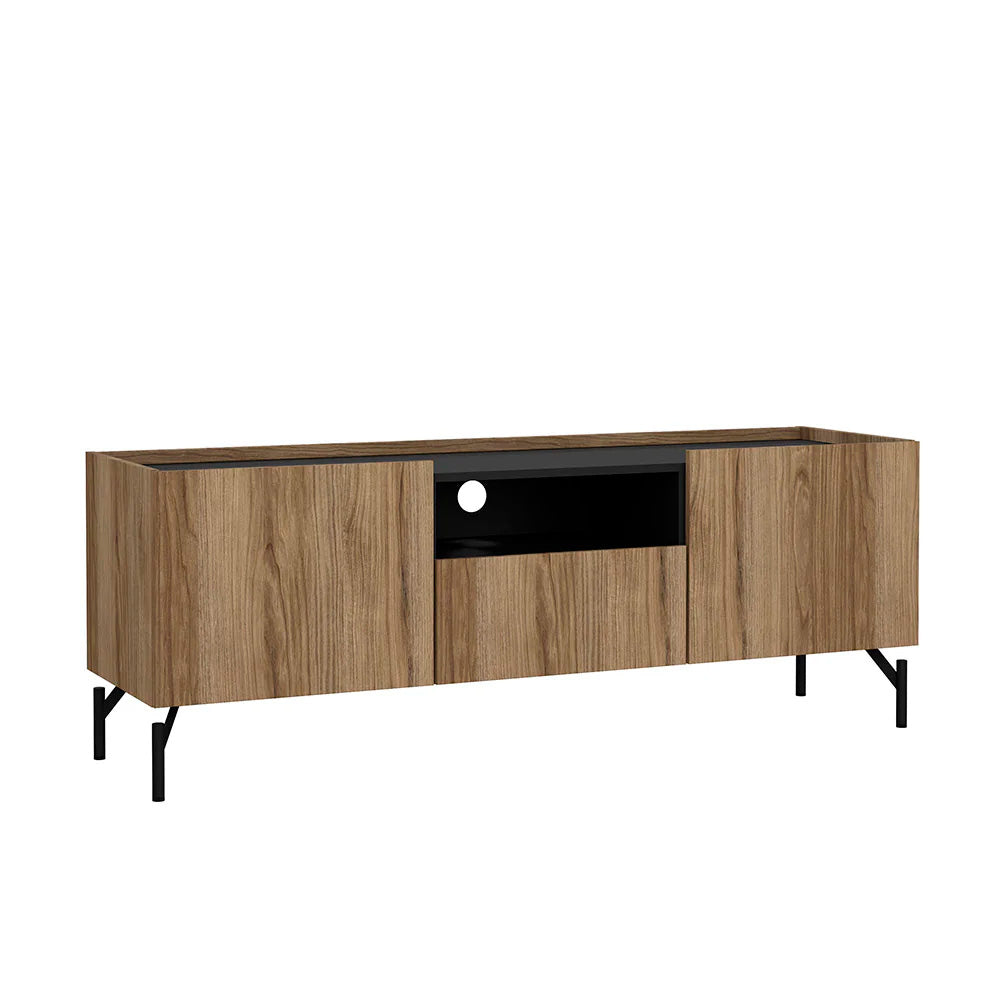 Mueble para TV Bergen- Roble y Negro