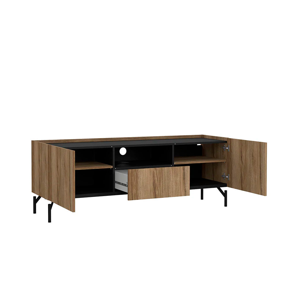 Mueble para TV Bergen- Roble y Negro