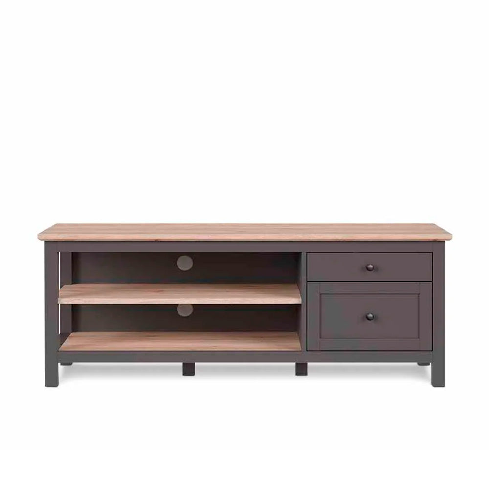 Mueble para tv Annecy - Color Madera y Gris Oscuro