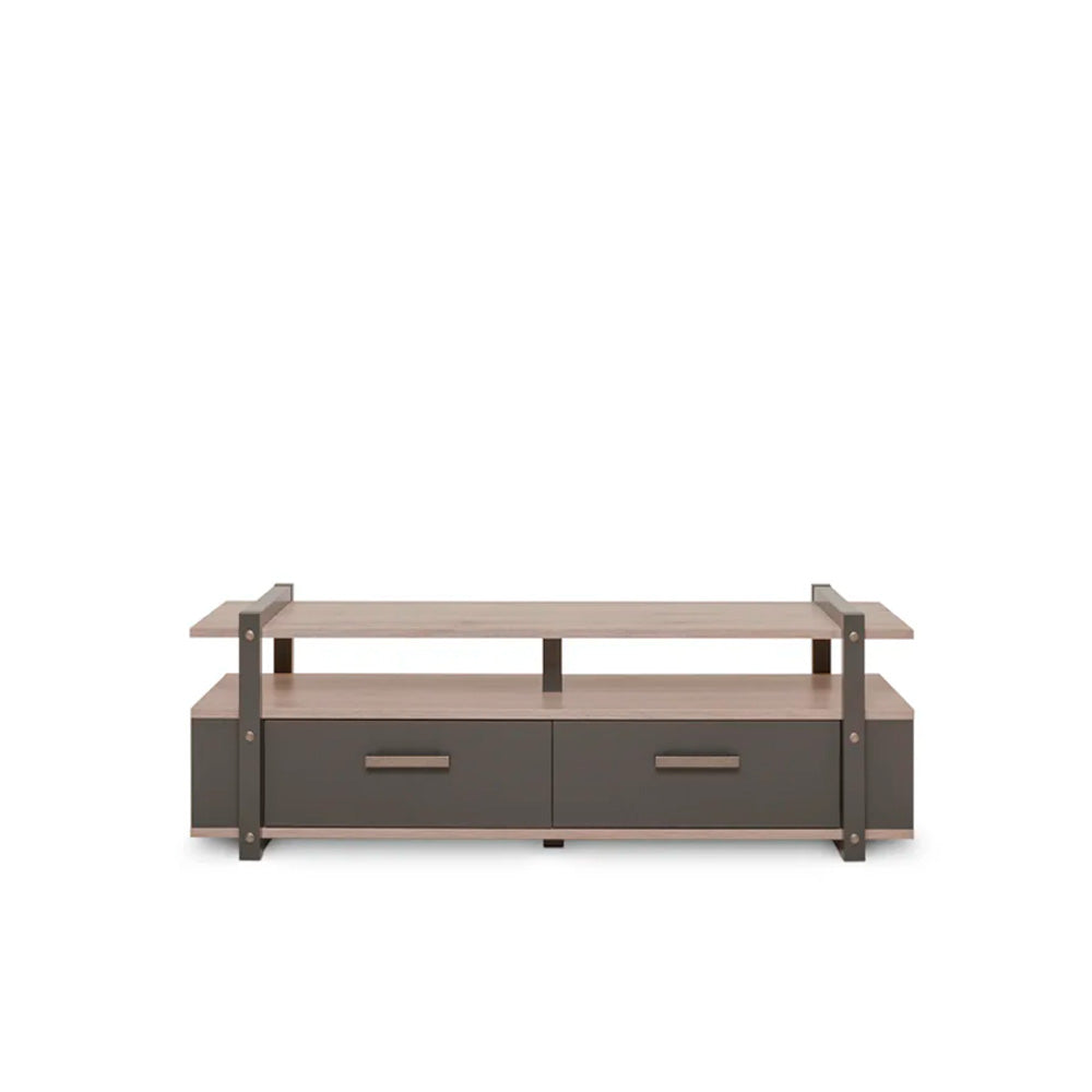 Mueble para tv Bauhaus - Color Madera y Gris Oscuro