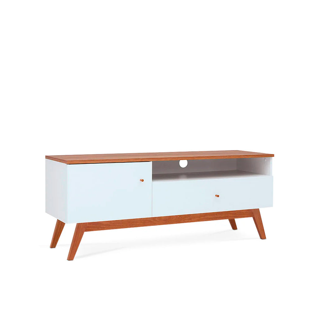 Mueble para tv Erikson - Color Nogal y Blanco