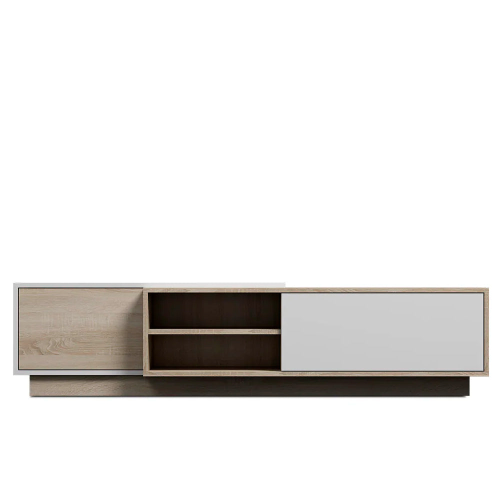 Mueble para tv Holi - Color Madera y Blanco