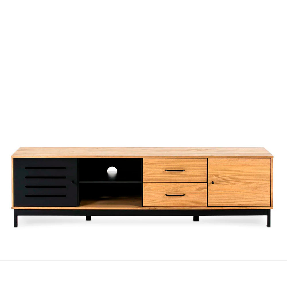 Mueble para tv Panucci - Color Madera y Negro