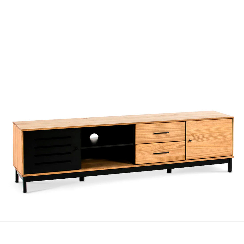 Mueble para tv Panucci - Color Madera y Negro