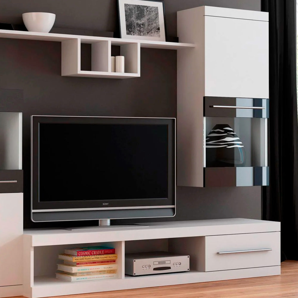 Mueble para tv Piotr - Blanco y Negro