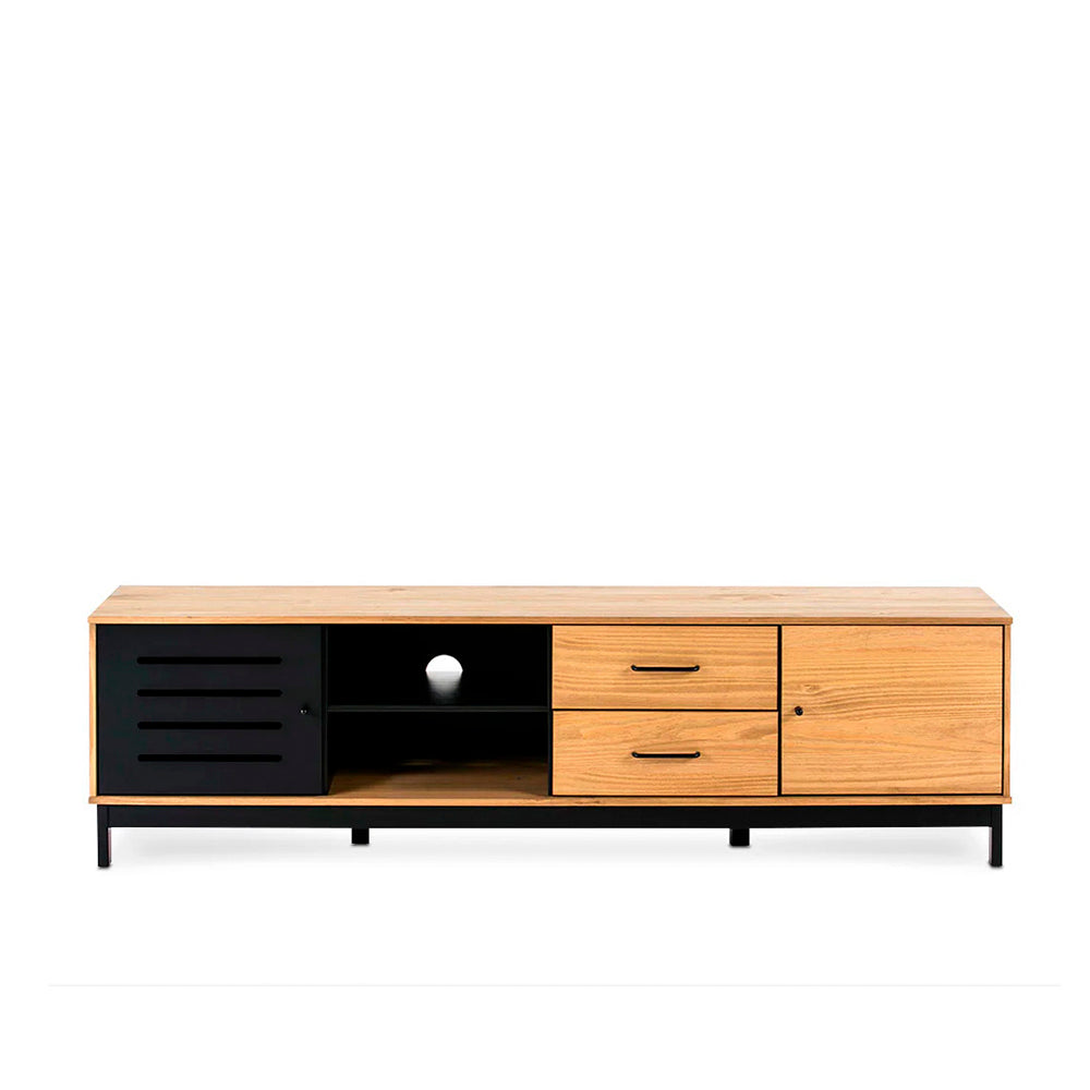 Mueble para tv Panucci - Color Madera y Negro