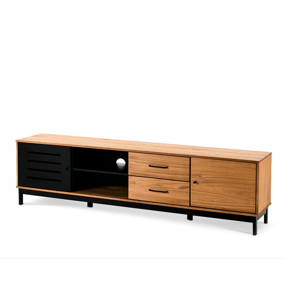 Mueble para tv Panucci - Color Madera y Negro