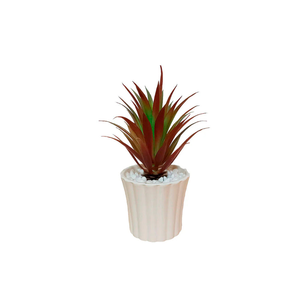 Planta Artificial Yosh - Verde y Blanco