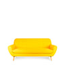 Sofá de 3 plazas amarillo - Tugow