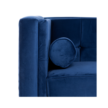 Sofá de 2 plazas terciopelo Oscar - Azul - Tugow