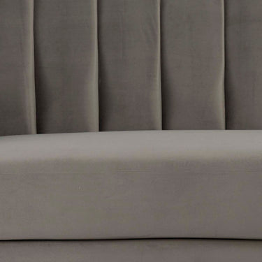 Sofá de 3 plazas terciopelo gris - Tu Gow