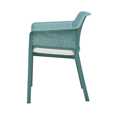 Set de 4 sillas de exterior Galdania - Azul turquesa - Tugow