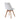 Mesa redonda negra con 4 sillas blancas - Tu Gow