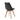 Mesa rectangular blanca con 4 sillas negras - Tu Gow