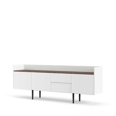 Credenza Indiana - Color Nogal y Blanco - Tu Gow