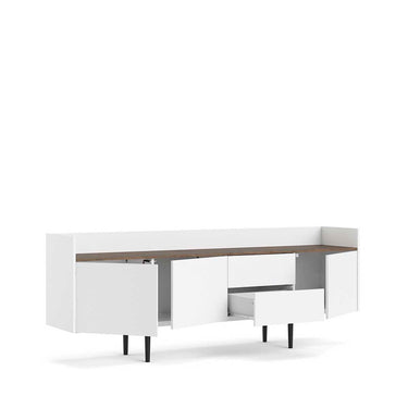 Credenza Indiana - Color Nogal y Blanco - Tu Gow