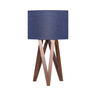 Lámpara de mesa Martina - Nogal y Azul Marino - Tugow
