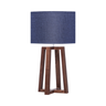 Lámpara de mesa Raquel - Nogal y Azul Marino - Tugow