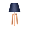 Lámpara de mesa Octavia - Color Madera y Azul Marino - Tugow