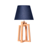 Lámpara de mesa Ofelia - Color Madera y Azul Marino - Tugow
